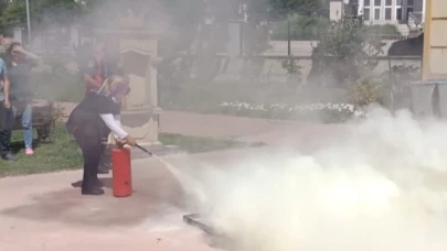 Merzifon huzurevi personeline yangın eğitimi