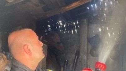 Müştemilatta Çıkan Yangın Söndürüldü