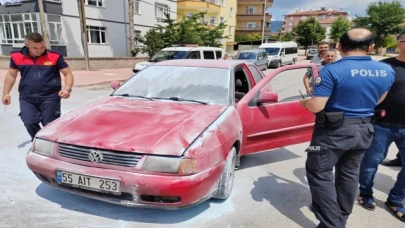 Seyir Halindeki Otomobil Alev Aldı!