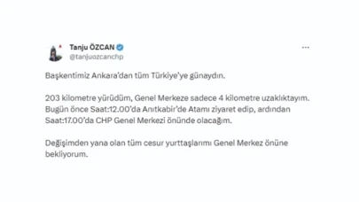 Tanju Özcan çağrıda bulundu: “Saat 17.00'de CHP Genel Merkezi Önünde buluşalım”