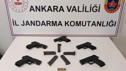 5 ruhsatsız tabanca ele geçirildi