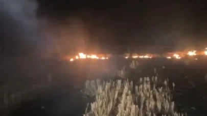 Alişar köyünde yangın!