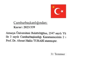Amasya Üniversitesine Yeni Rektör Atandı
