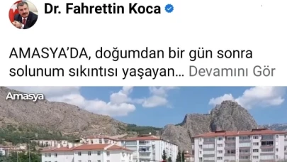 Ambulans Helikopter bu kez Amasya'lı bebek için havalandı.