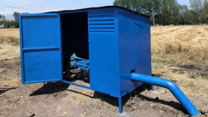 Bulak Köyü de Kapalı Sulama Sistemi Tesisine Kavuştu