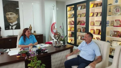 Cezaevi Müdürü İbrahim Soydan veda ziyaretlerine başladı.