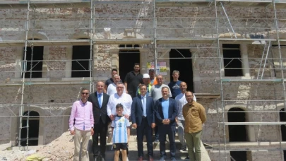 Kızlar Mektebi restorasyon çalışmaları incelendi