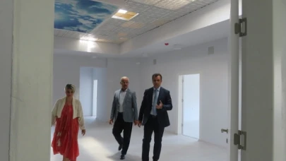 Okul çalışmaları yerinde incelendi