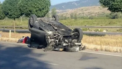 Otomobil Takla Attı: Sürücü Yaralandı!