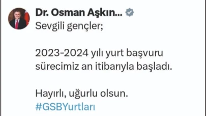 Yurt başvuruları başladı