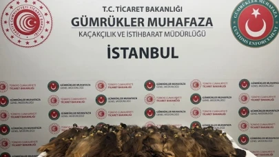 1,3 milyon lira değerinde kaçak insan saçı ele geçirdi