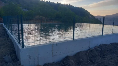 270 metreküp kapasiteli sulama havuzu yapıldı.