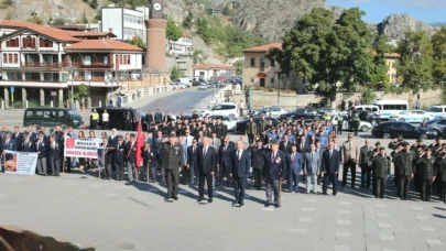 Amasya'da da 19 Eylül Gaziler Günü dolayısıyla tören düzenlendi.