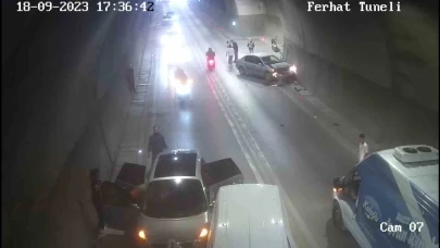 Amasya'da tünelde zincirleme kaza: 6 yaralı