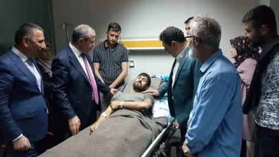 Bakan Yardımcısı Tancan, yaralı madencileri hastanede ziyaret etti