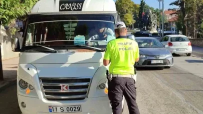Bilecik'te öğrenci servisleri denetlendi
