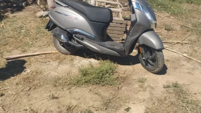 Çaldığı motosiklet ile birlikte yakalandı