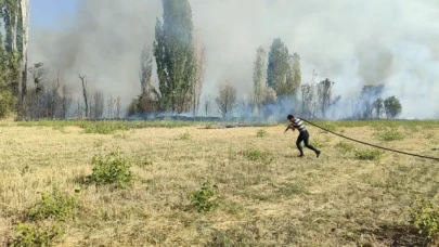 Çorum'da korkutan yangın