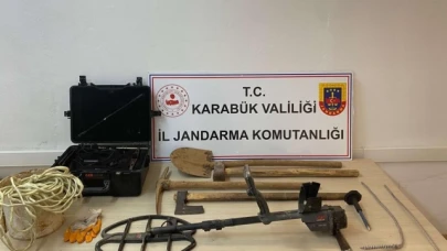 Kaçak kazı yapan şahıslar yakalandı