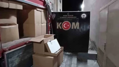 Niğde'de çok sayıda gümrük kaçağı makaron ele geçirildi