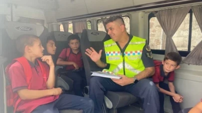 Osmaniye'de jandarma okul servis araçlarını denetledi