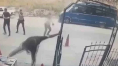 Polisi bıçakla yaralayan hırsız bacaklarından vurularak etkisiz hale getirildi