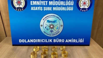 Sahte altınla kuyumcuyu dolandıran şahıslar polisten kaçamadı: 2 gözaltı