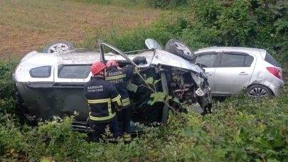 Samsun'da zincirleme trafik kazası: 5 yaralı