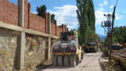Sathi Asfalt Kaplama Çalışmaları Hız Kesmeden Devam Ediyor.