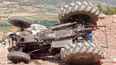 Traktör kazası: 1 ölü, 2 yaralı