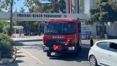 TÜBİTAK'ta solvent tankında parlama sonrası yangın