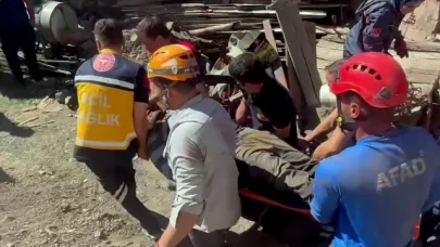 Yozgat'ta göçük altında kalan kişi kurtarıldı