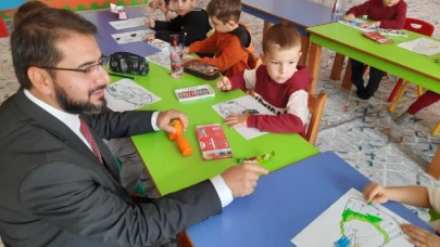 4-6 yaş Kur'an Kursunu ziyaret etti