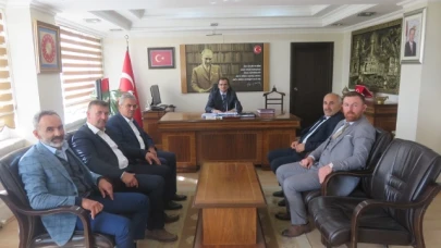 Bulut ve yönetiminden Kaymakam Güldoğan'a ziyaret