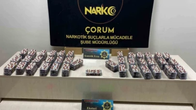 Çorum polisinden uyuşturucu operasyonu