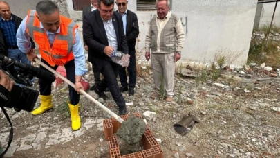 Devlet Hastanesi için temsili temel atma töreni düzenlendi.