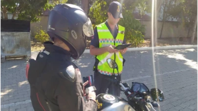 İl Jandarma Motosiklet ve Motorlu Bisikletleri Denetledi.