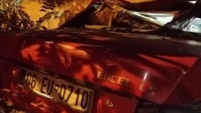 Kontrolden çıkan araç boş araziye uçtu: 1 ölü, 2 yaralı