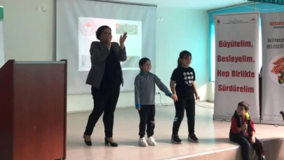 Minik öğrencilere gıda eğitimi verildi
