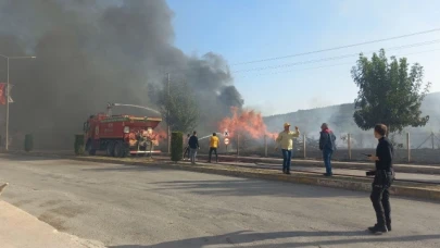 Osmancık'ta korkutan yangın