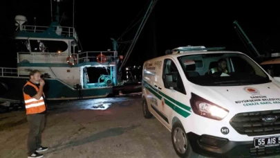 Samsun'da balıkçıların ağına ceset takıldı
