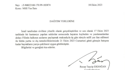Türkiye'de 3 günlük milli yas ilan edildi