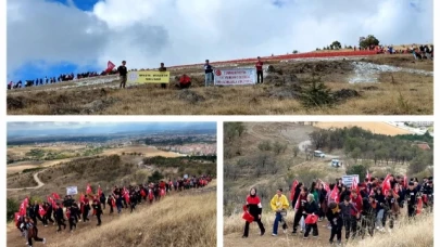 "Vatanımıza Sadakat, Şehitlerimize Saygı" yürüşüyü gerçekleştirildi.