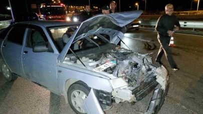 Yola düşen kasa kazaya sebep oldu