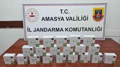 Amasya’da gümrük kaçağı elektronik eşya ele geçirildi