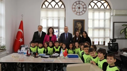 Bilgi’li miniklerden Ergül’e ziyaret
