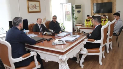 İl Birincisi Sporcuları Kabul Etti