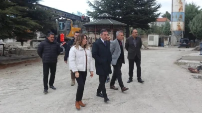 İnşaatları yerinde inceledi