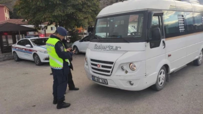 Jandarma ekipleri 125 okul servisini denetledi