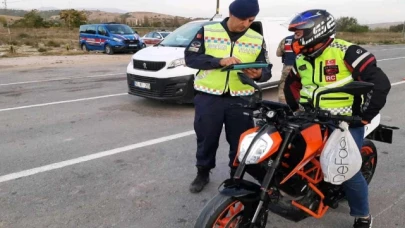 Jandarmadan Motosiklet Denetimi